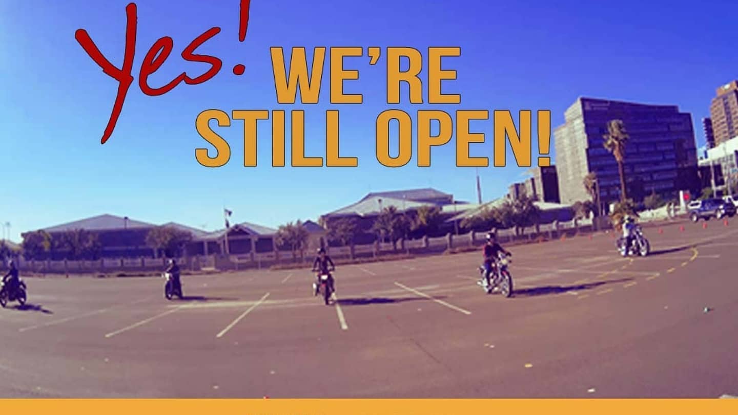 Yes! We're Open for Motorcycle Riding Training Ride Arizona